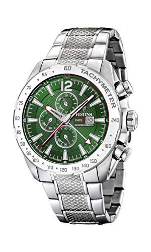 Preisvergleich Produktbild Festina Herren Chronograph Quarz Uhr mit Edelstahl Armband F20439 / 3
