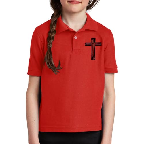 Girls Polo Shirts for Golf Tennis School Uniform Short Sleeve Collared Shirt for Boys Kids Graphic T Polo Girls