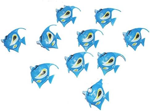 EPRHAY Colourful Assorted Artificial Plastic Bubble Lamp Aquarium Tropical Fish/Jellyfish & Seahorse 8Pcs