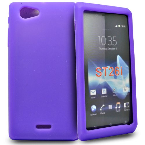 Accessory Master Coque en silicone pour Sony Xperia J ST261i Violet