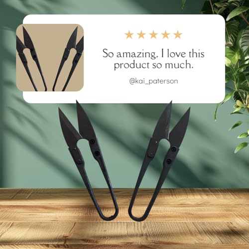 Trimmschere Grow Federschere 2er Pack Edelstahl Rosenschere Ernteschere Mini Schere Gartenschere Buds 2er Set