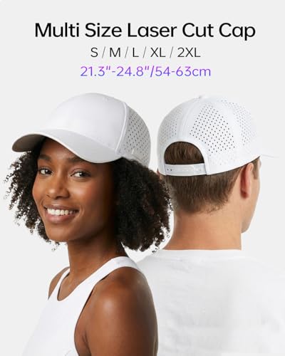 Image of Zylioo Oversize XXL Baseball Mesh Cap,Extra Large Laser Cut Cap,L M S Trucker Hat,Quick Dry Summer Cooling Golf Cap