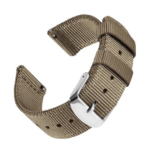 Archer Watch Straps - Nylonowy pasek do zegarka z szybkozłączką Premium (Khaki, 22mm)