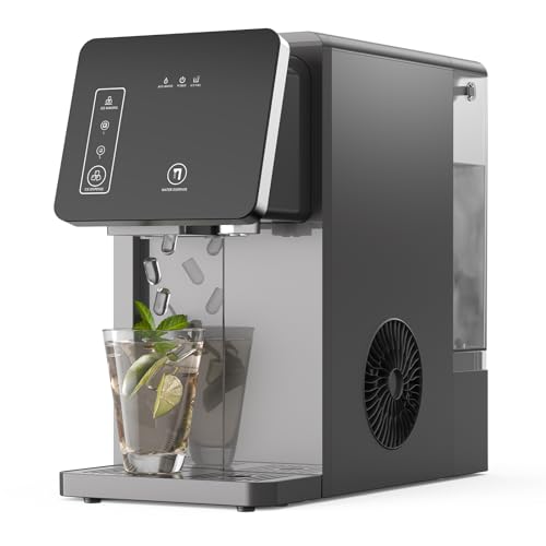 2-in-1 Ice Maker & Water Dispenser, Countertop Ice Machine with Cold Water Dispenser (Northair)