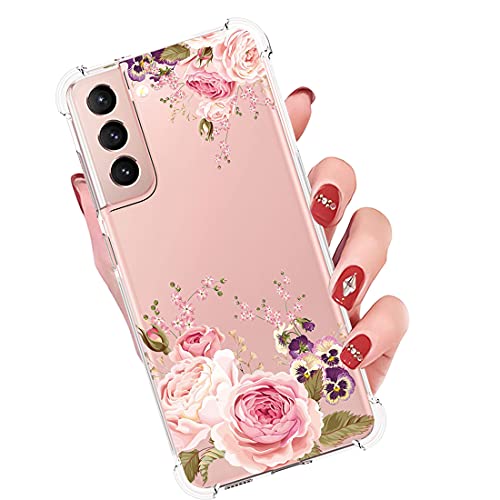 Coque Galaxy S21 FE silicone rose transparent antichoc - 5