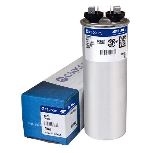 Lennox 100463-04 / 39H5801-40 uf MFD 440 Volt VAC Genteq® Replacement Round Run Capacitor
