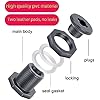 Amazon.com: AIRLUNCH PVC Bulkhead Fitting 3/4 Inch with Plugs,Garden ...