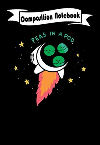 Composition Notebook: (Three) Peas in a Pod - Funny Pun Peas In A Pod, Journal 6 x 9, 100 Page Blank Lined Paperback Journal/Notebook