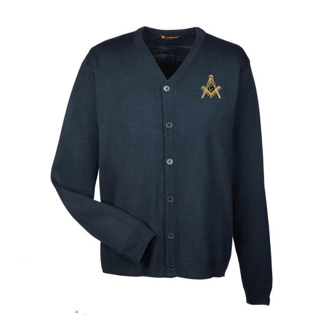 Mason/Freemason Letterman Cardigan Sweater
