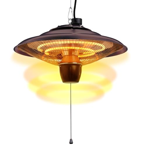 DONYER POWER Außenheizungen für Garten Elektrische Terrassenheizungen Halogenstrahler Deckenmontage für den Innen- oder Außenbereich