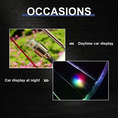 Dafuz 4 Pcs Led Flash Tire Lights Flashing Colorful - Led Flash Tyre Wheel Valve Cap Light Set Waterproof For Car, Bike, Bicycle, Motorcycle, Tricycle, Golf Cart Tire, Motion Activated #TOP5