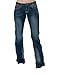 Cowgirl Tuff Womens Medium Wash Cotton Blend Jeans Wild & Wooly 24-XL
