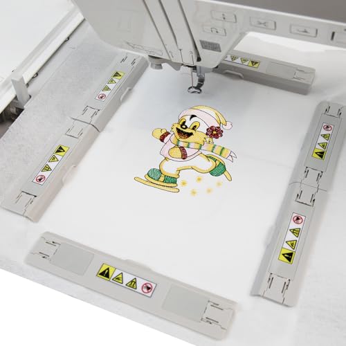 Image of Sew Tech Magnetic Embroidery Hoop for Brother Innovis NQ1700E NQ1600E NQ3600D NV880E Dream Machine 2 XV8550D VE2200 Luminaire XP2 XP3 VM5200 Stellaire XE1 XJ1 Machine, 5 inchx7 inch Mighty Snap Magnet Frame