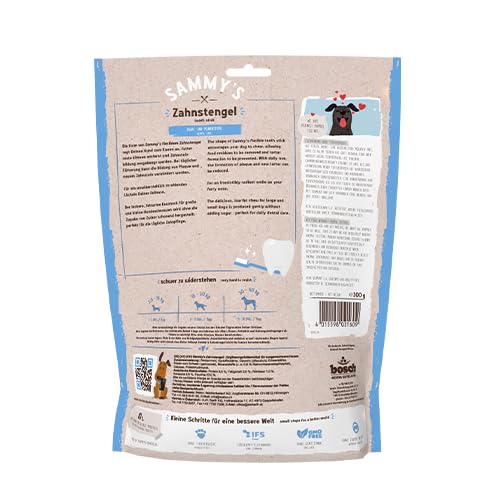 Sammy´s Zahnstengel | Kauriegel Snack für Hunde | Zur aktiven Unterstützung der Zahnpflege |ohne Zuckerzusatz| Natürlich| Fettarm|