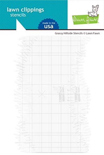 Lawn Clippings Stencils Grassy Hillside LF2248