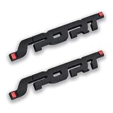 iTobest 2Pack Metal Car Sport Sticker, 3D Premium Car Side Fender Rear Trunk Emblem Logo Badge Decals Compatible for Ford/Jeep/BMW/Dodge Ram/Cadillac/Benz/Chrysler/Toyota/Nissan/Chevrolet(Black)