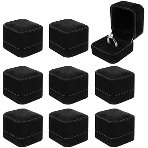 Set de 8 Cajas de Anillo de Terciopelo dafuhao Cover