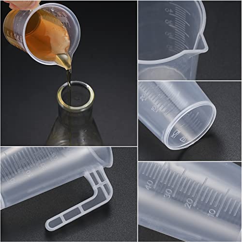 3 Pcs 50ml/100ml/250ml Measuring Cups, Small Clear Liquid Graduated Beaker Measuring Jugs - Image 4