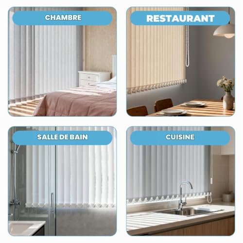 Contrepoids Store Californien Blanc 127x50mm – vue 7