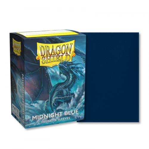 Dragon Shield 100Ct Box - Midnight Blue Matte Sleeves #TOP1