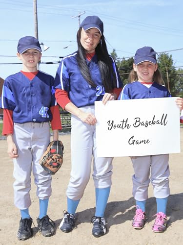 Image of Baseball Socks and Belt Set Cotton Youth Softball Socks for Boys Girls