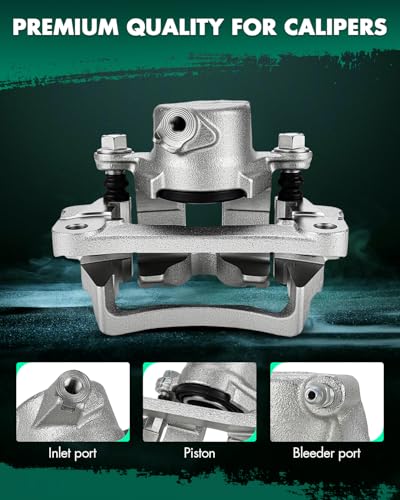 Image of SCITOO Rear Left+Right Brake Calipers With Bracket 19B2726 19B2727 Compatible For Toyota 4Runner 2003-2009 For Toyota FJ Cruiser 2007-2014