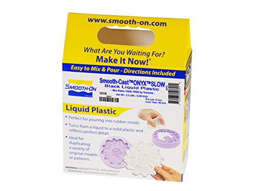 Smooth-Cast Onyx Slow - Ultra-Black Urethane Resin - Pint Unit