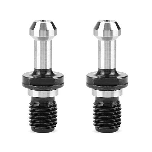 BT40 Anzugsbolzen, 2 Stück BT40 45 DegreePull Bolzen Kohlenstoffstahl Werkzeughalter CNC Fräsmaschine Solid Retention Knob
