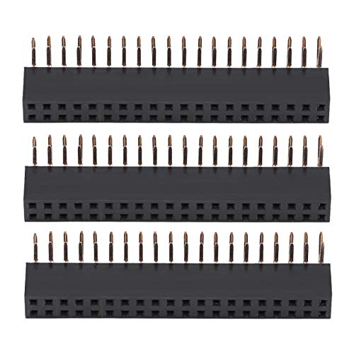 Connecteurs femelles à angle droit 2x20 broches pas 2.54mm pour liaison stable