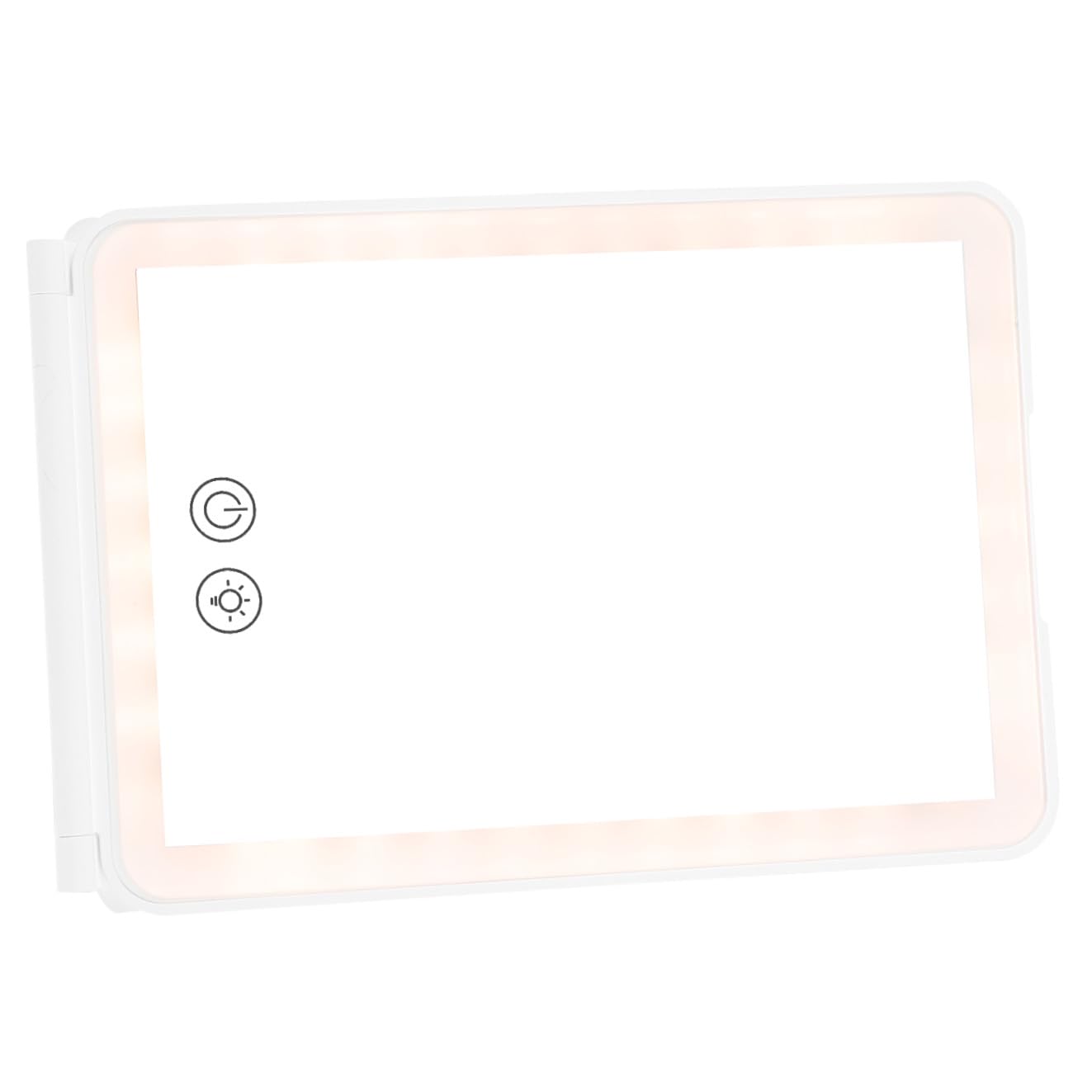 Miroir de maquillage avec lumière led miroir pliant rechargeable pour voyage