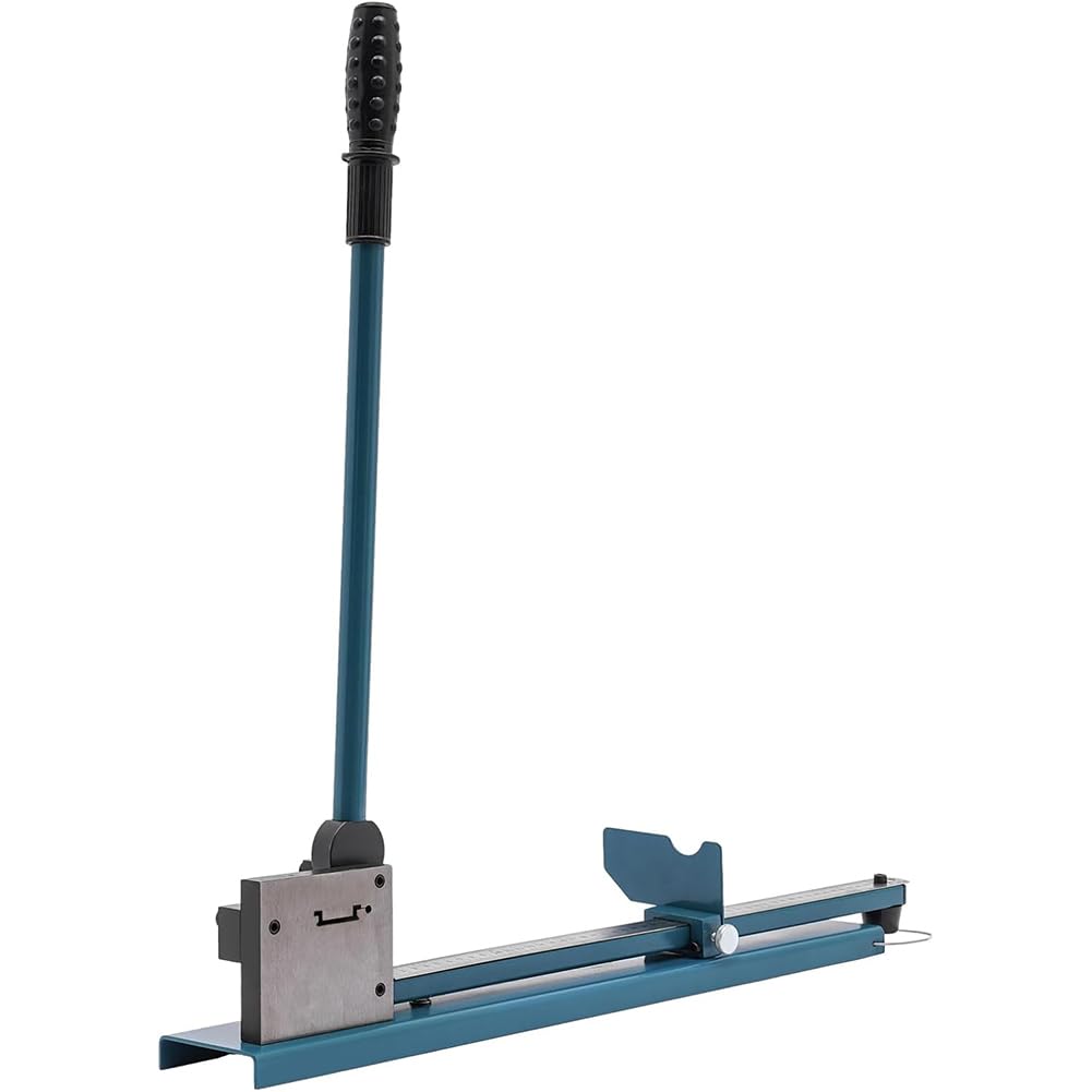 Taglierina Per Guida DIN Manuale Guida Utensile Di Taglio Scanalatura Singola Guida in Alluminio Macchina Da Taglio Con Righello Per Il Taglio Di Binario in Alluminio (Blu)