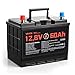 VEVOR 12V 60Ah LiFePO4 Dual Purpose Battery, 800CCA BCI Group 24 Deep Cycle & Starter Lithium Battery, Built-in Smart BMS, Automotive Start-Stop for RV, Marine, Trolling Motor, Car & Engine Starting