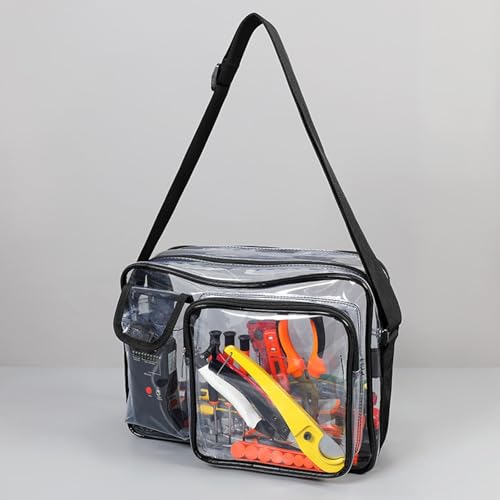 Sac à outils transparent pour salles blanches avec sangles réglables