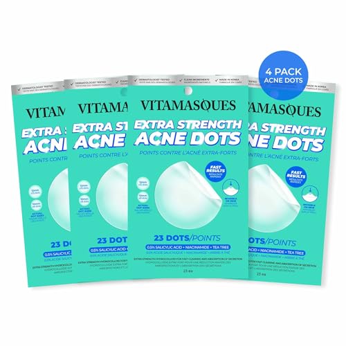 Vitamasques Remendo de acne extra Stength para rosto e pele adesivos de espinhas 92 unidades - pacot