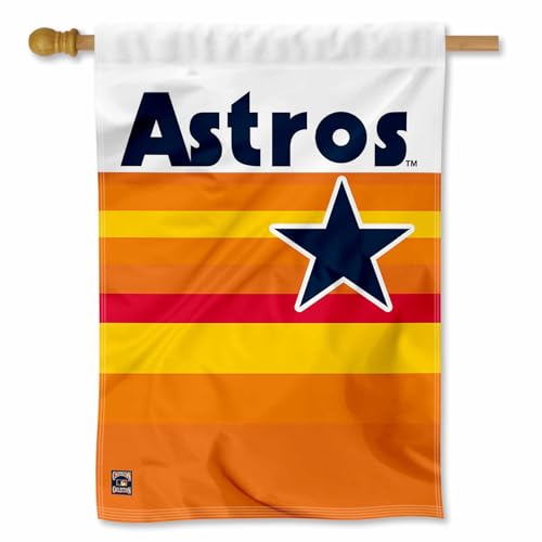 Houston Astros Throwback Vintage Retro Double Sided House Flag