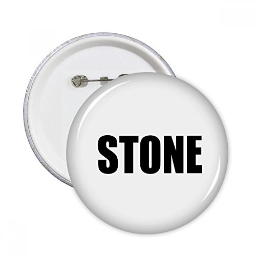 Pins badge bouton noir Couleur Pierre M pour customiser vos vêtements ternes facilement