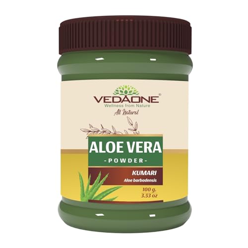 Image of Natural Aloe Vera Powder- 100g For Hair and Skin Care