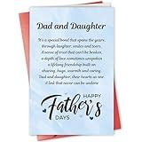 Gevinna Heartfelt Father’s Day Card for Dad, Poem Dad and Daughter Bond Card, Sentimental Father’s Day Gift from Daughter