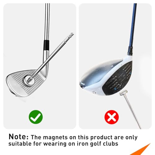 Golfupp Golf Ausrichtungsstäbe zur Korrektur der Schwungrichtung - Golf Trainingshilfen & Golf Zubehör, Direction Indicator für Präzises Shot Alignment, Swing Aid