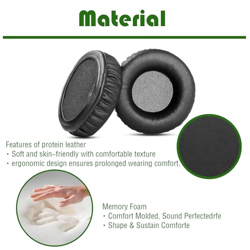 JR 300BT Headphones Replacement earpads Compatible with JR 300BT/JR300/JR 310BT/JR310/E40BT,Tune 450BT (T450BT)/Tune 460BT(T460BT)/Tune 500BT (T500BT)/Tune 510BT/Tune 520BT Headphones Ear Cushion miniatura 3