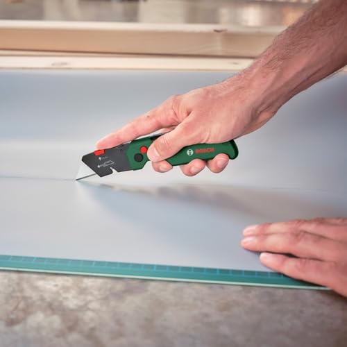 Bosch Trapezklingen, 10 Stück (Ersatzklingen für Klappmesser; Hochwertiger SK5-Stahl; Etui zur Aufbewahrung)