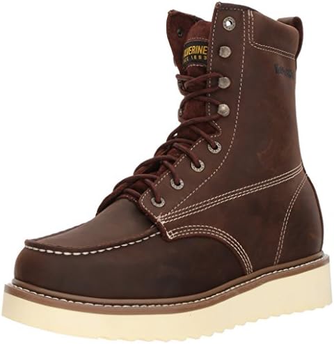 WOLVERINE Men's Loader 8" Wedge Boot, Brown, 10 M US
