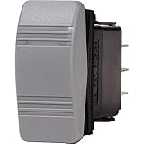 SupplyMount 8230 - Aftermarket Replacement Blue Sea Water Resistant Contura III Switch - Off-ON - Grey Compatible with Blue Sea Systems