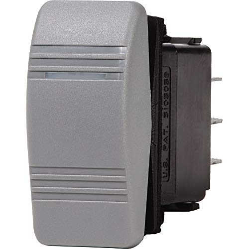 SupplyMount 8230 - Aftermarket Replacement Blue Sea Water Resistant Contura III Switch - Off-ON - Grey Compatible with Blue Sea Systems
