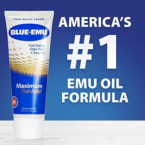 Blue Emu Arthritis Maximum Pain Relief Topical Cream For Muscles, Joints And Strains W/Emu Oil, 3Oz,2 Pack #TOP5