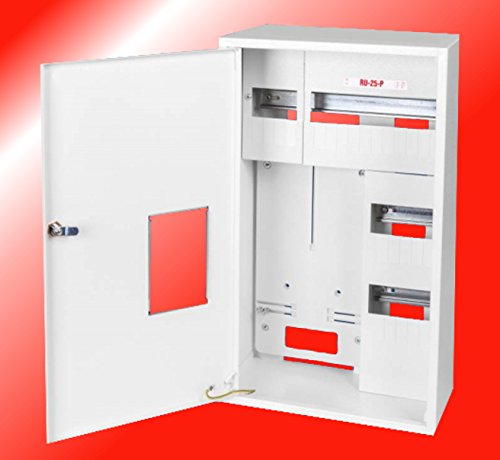 Armario para contadores, caja de distribución, distribuidor de pared, 3 fases y 25 fusibles