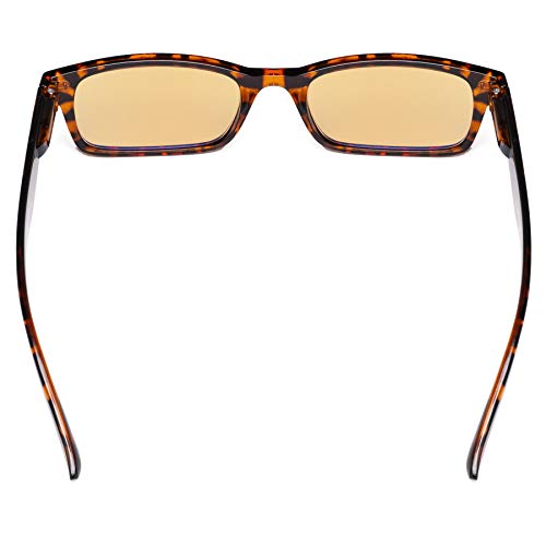 Image of CessBlu Amber Tinted Digital Blue Light Blocking Glasses for Men Women Reading Computer