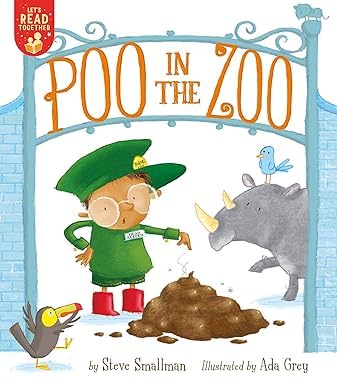Pooh in the Zoo Series 4 Books Collection Set By Smallman & Grey(Pooh in the Zoo, Merry Poopmas!, The Great Poo Mystery & The Island of Dinosaur Poo)