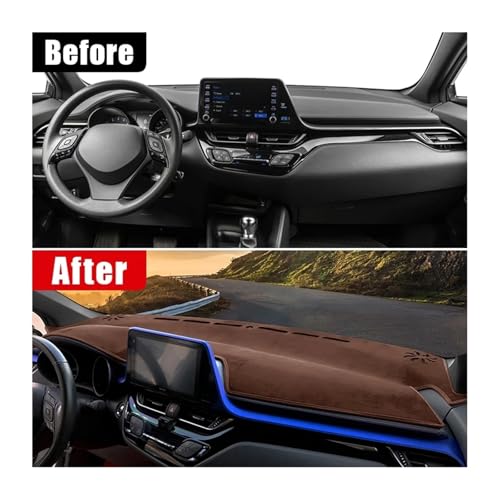 Funda protectora premium para salpicadero Toyota CHR con acabado antirreflejo 3