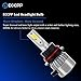 ECCPP 9007 LED Headlight Bulb Hi/Lo Beam White Fog Lights Conversion Kit - 80W 6000K 10400Lm - 3 Year Warranty(Pack of 2)
